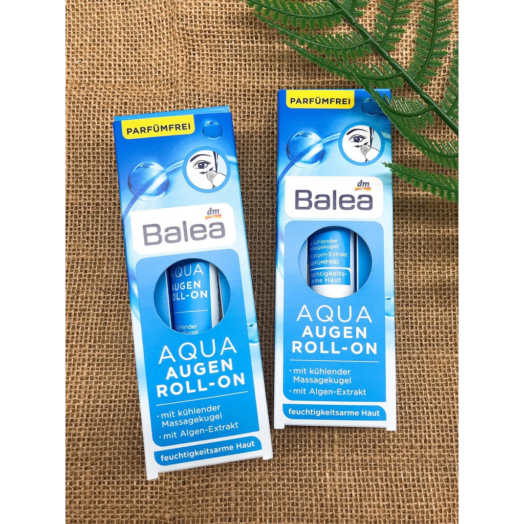 Kem DƯỠNG MẮT Balea Aqua Augen Roll-on (15 ml) DẠNG BI LĂN