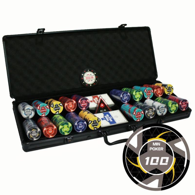 Set chip poker gốm Ceramic Cyber cao cấp tùy chọn mệnh giá