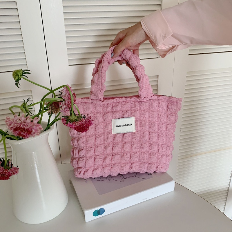 Túi Xách Đeo Vai Vải Canvas Kiểu Tote Nhỏ Nhắn Dễ Thương Cho Bạn Gái