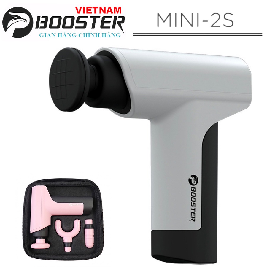 Máy Massage Gun Cầm Tay Mini Booster 2S - 3 Đầu, Công Suất 45W - Chính Hãng