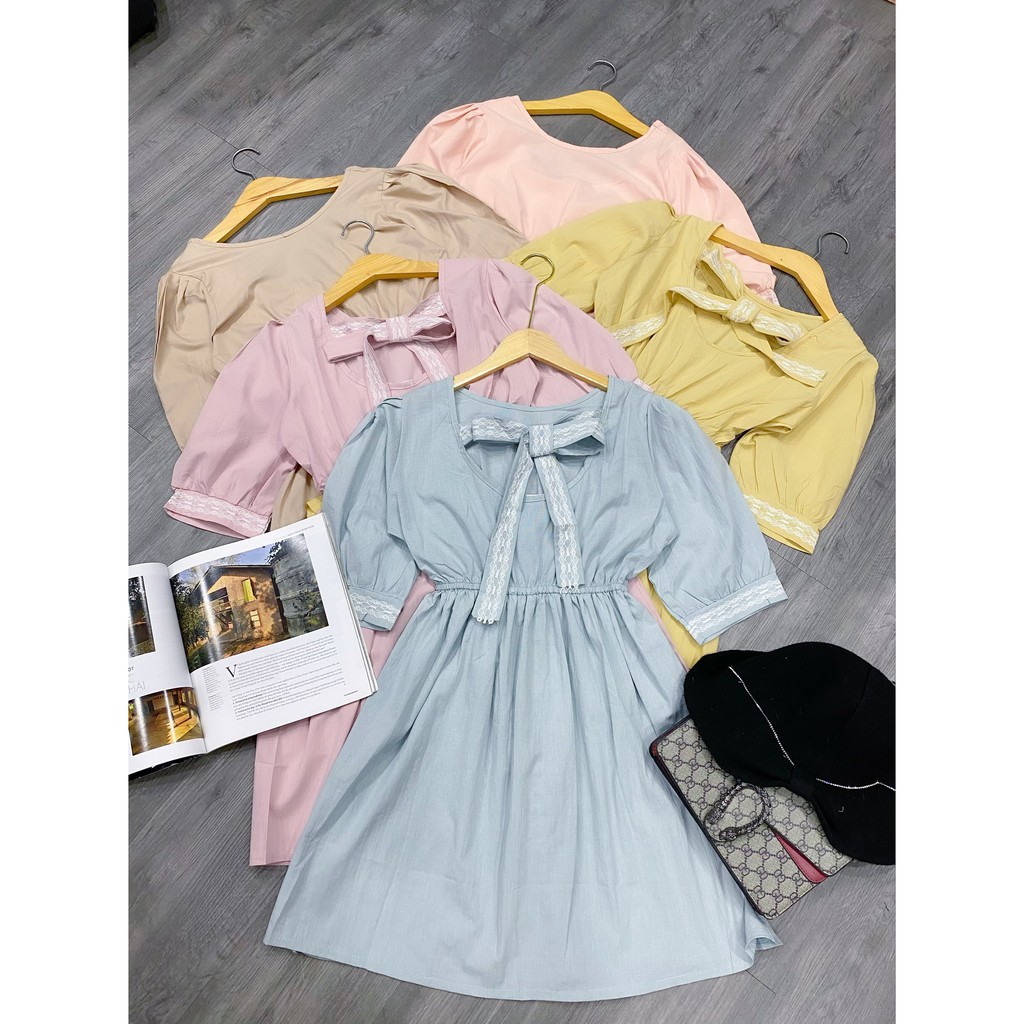 Đầm Babydoll Váy Cổ Xòe Đầm Dự Tiệc Dáng Ngắn Mới Nhất
