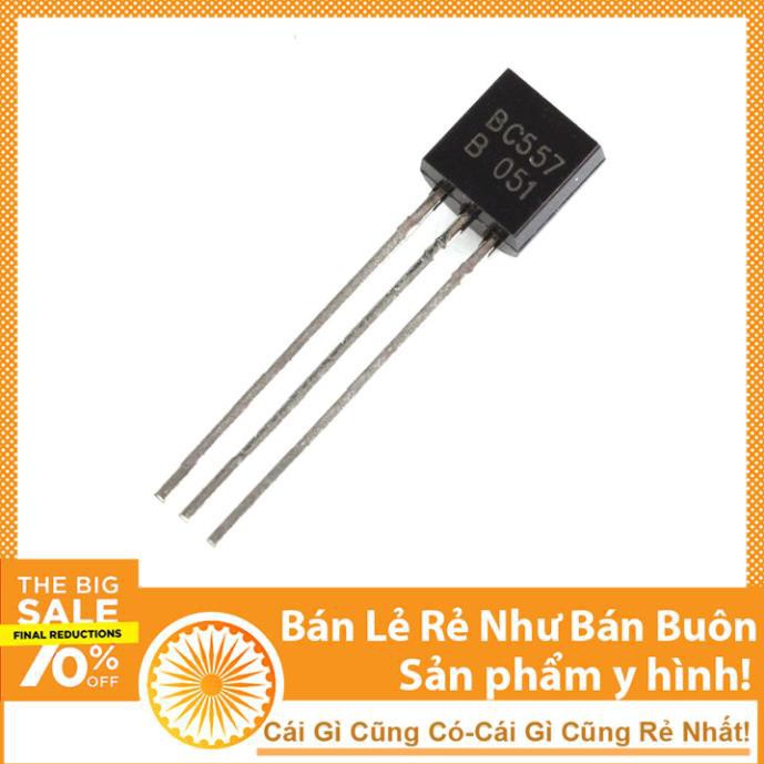 Linh Kiện Transistor BC557 TO-92 45V 0.1A NPN