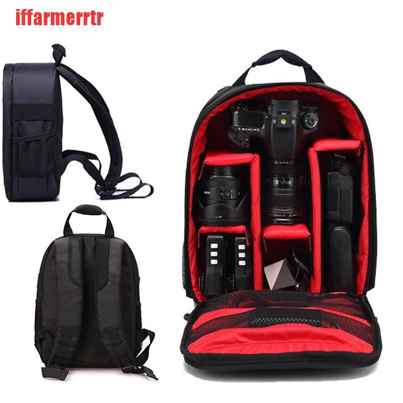 Balo đựng máy ảnh DSLR SLR chất liệu mềm mại chống thấm nước cho Canon Nikon Sony
