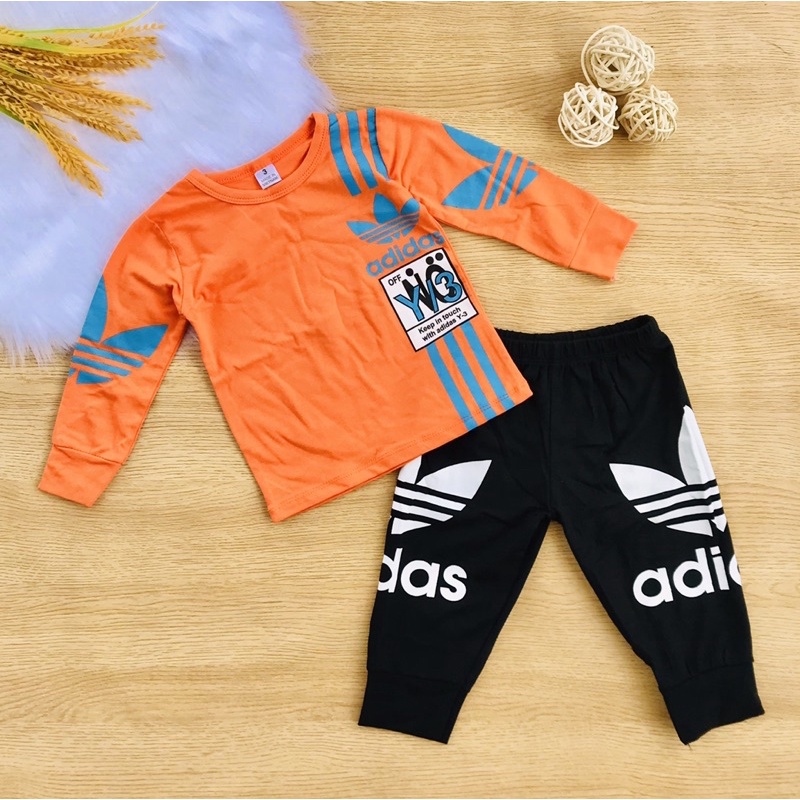 🦖 Bộ cotton dài tay bé trai 8-23kg