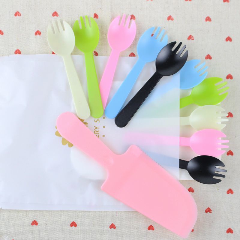 Bộ dao, dĩa, nến sinh nhật - Trang trí bánh kem, bánh sinh nhật - Pepper26 Shop