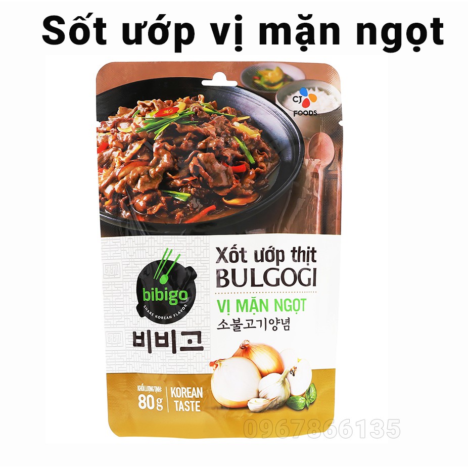 Sốt ướp thịt nướng BULGOGI kiểu Hàn Quốc/  Sốt ướp thịt chuẩn vị Hàn Quốc nhiều vị