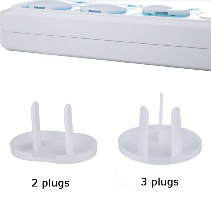 Set 20 Lưới Bọc Ổ Cắm Điện 2 / 3 Lỗ Bảo Vệ An Toàn Cho Bé