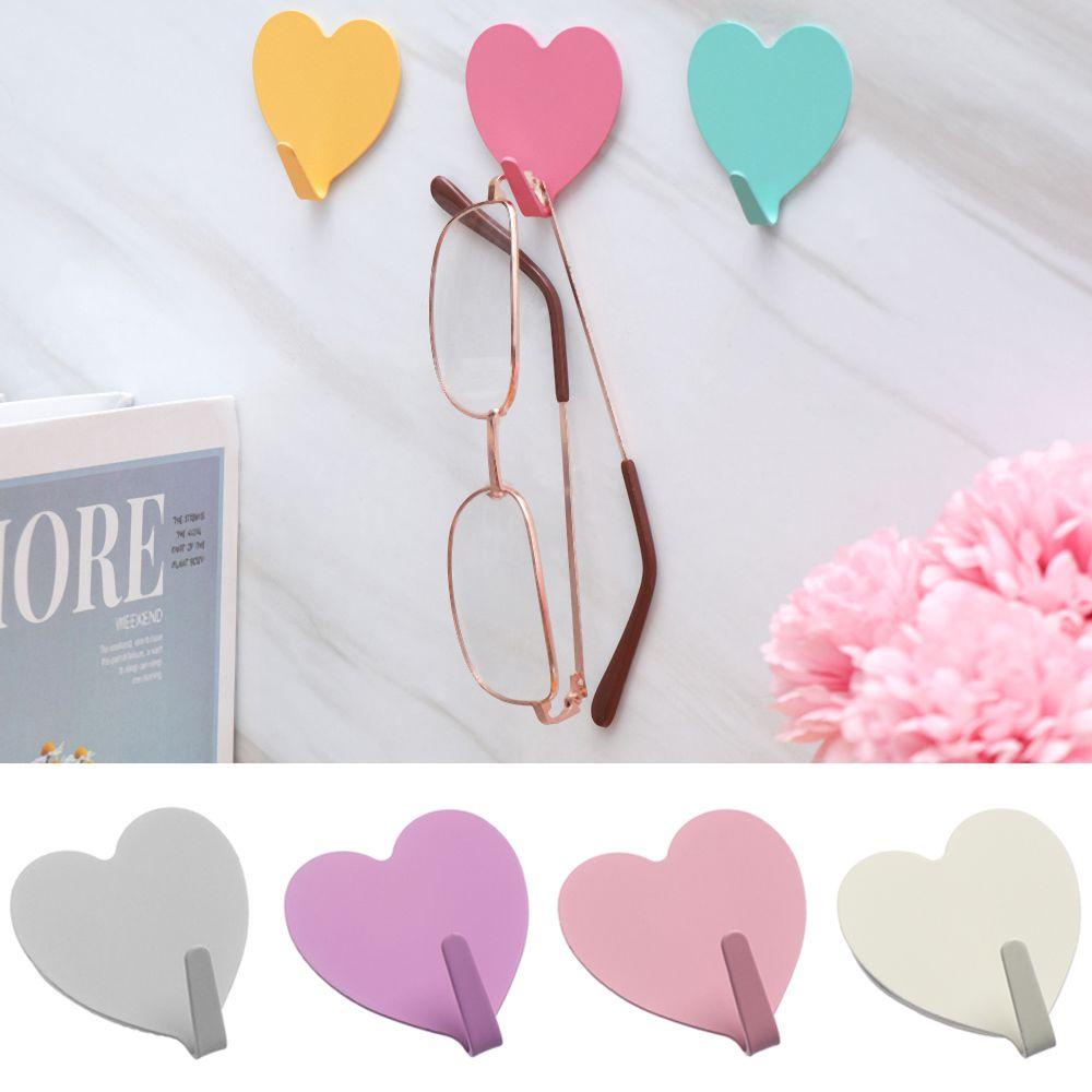 FAY 1 Móc Treo Chìa Khóa Hình Trái Tim Dán Tường Không Để Lại Dấu Vết Giá Đỡ