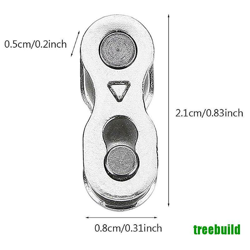 treebuild☆ 2Pcs Portable Bicycle Chain Master Link Joint Connector 6/8/10 Speed Quick Clip