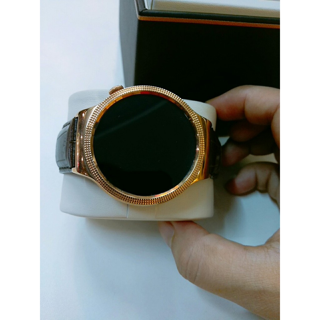 Đồng Hồ Thông Minh Huawei Watch 1 Gold Dây Da Fullbox