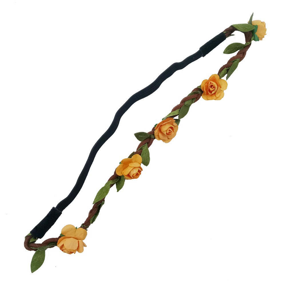 Băng đô dây thun đính hoa nhí