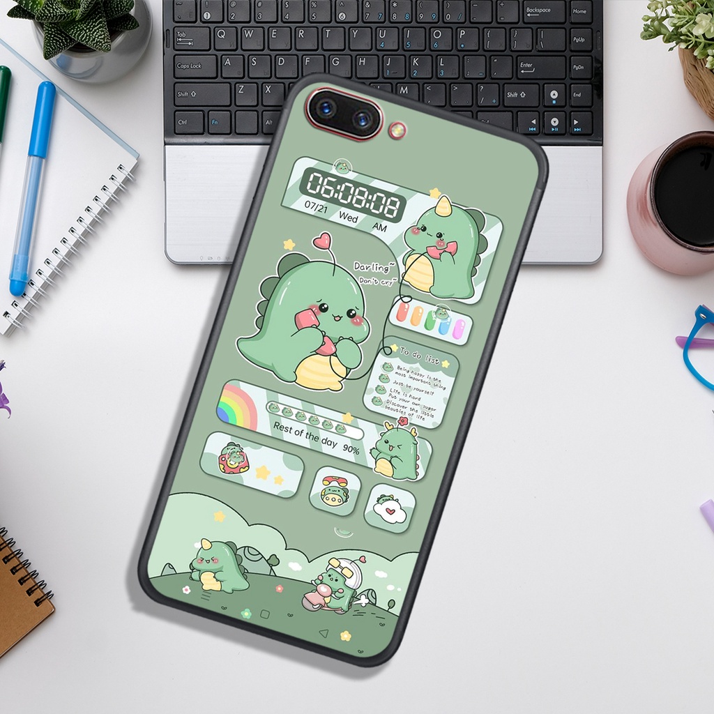 Ốp Lưng OPPO A3S - A5 - A1K - A71 - A83   , In Hình Khủng Long Đáng Yêu.