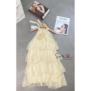 Váy yếm tầng voan lụa