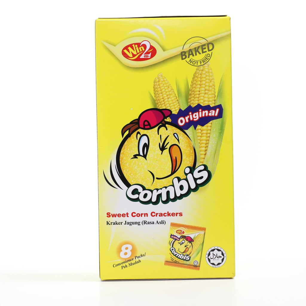 Bánh Bắp Cornbis Cracker Win2 Hộp 144G - 8 cái