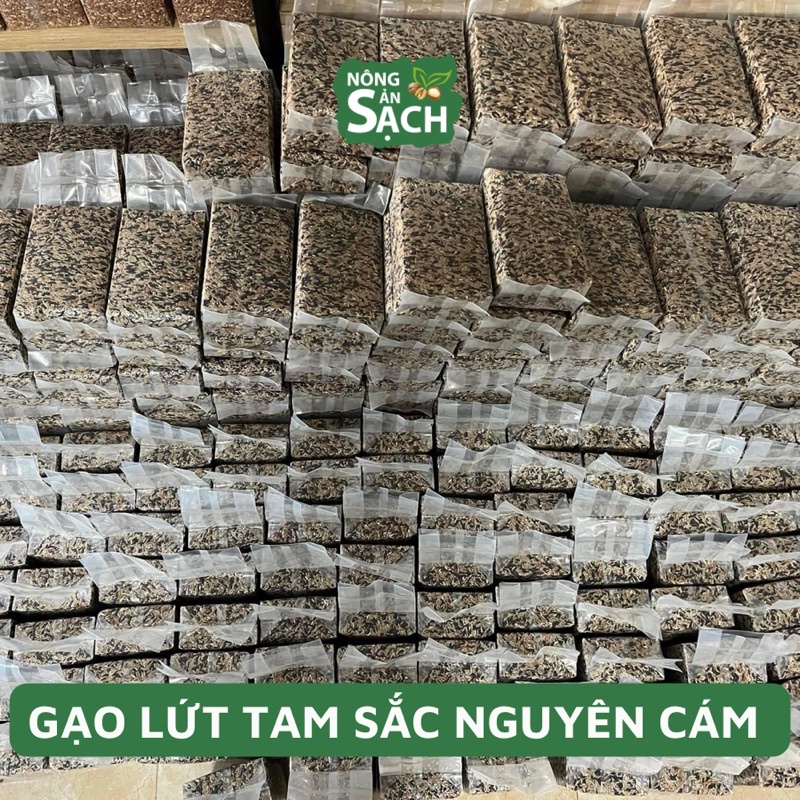 Gạo Lứt Tam Sắc Nguyên Cám - Gạo Nương Điện Biên - Hỗ trợ ăn kiêng, giảm cân