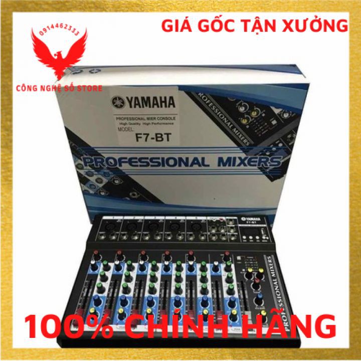 [Mã 44ELSALE2 giảm 7% đơn 300K] (Hàng có sẵn) BÀN MIXER YAMAHA F7 USB BLUETOOTH có hỗ trợ điều chỉnh âm thanh