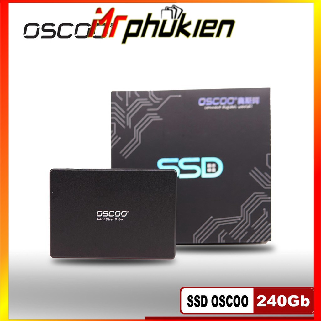 [Mã 154ELSALE2 giảm 7% đơn 300K] Ổ cứng SSD OSCOO 240GB SATA III 2.5-inch - tốc độ đọc 520MB/s (Đen) - MrPhukien