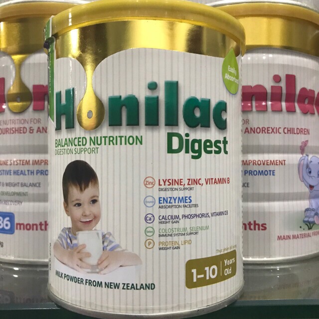 Combo 6 Lon Sữa Honilac Digest hỗ trợ tiêu hoá 1-10 tuổi 900g