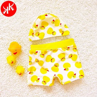 Freeship 99k toàn quốc_,Quần bơi kèm mũ bơi con vịt vàng cho bé trai