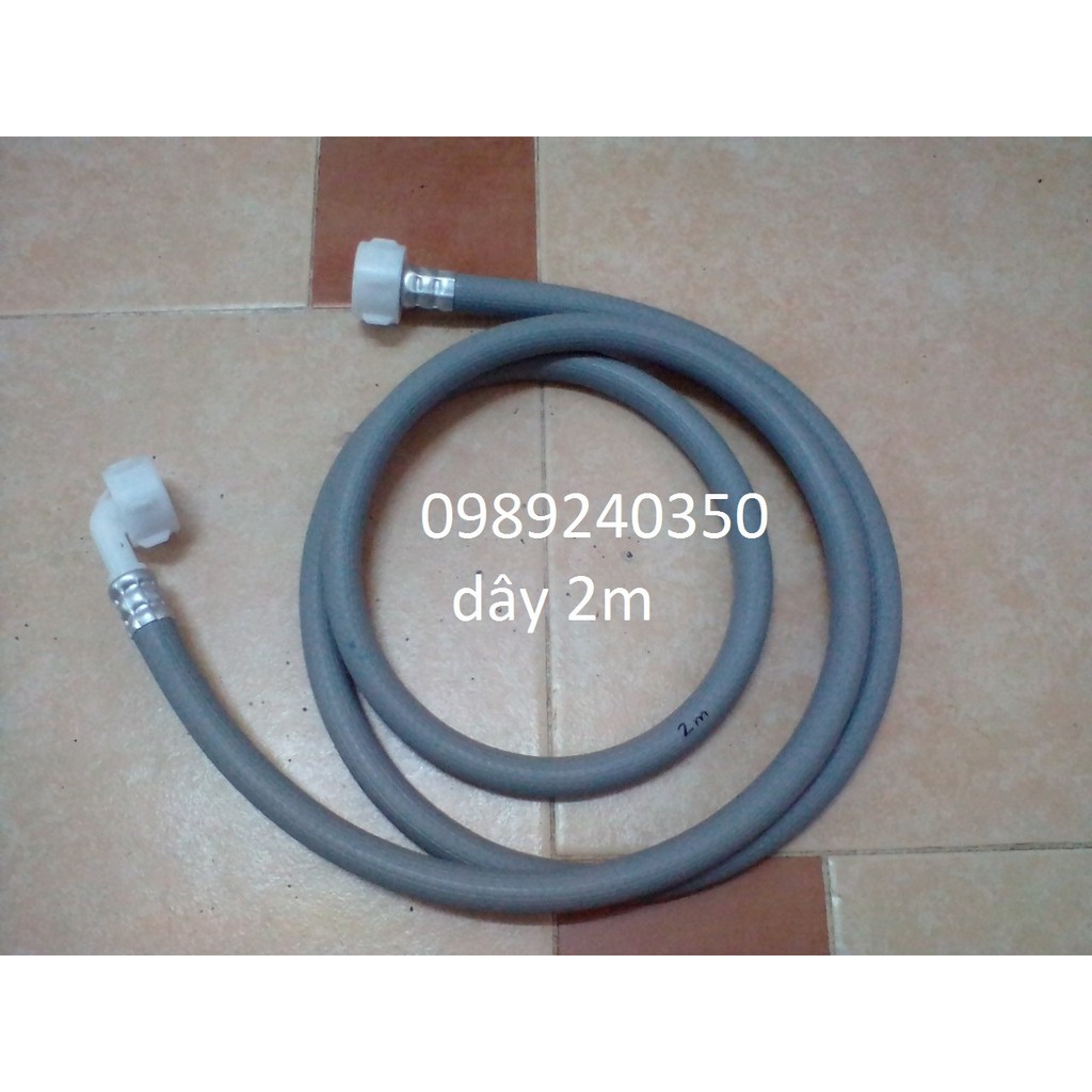 Dây cấp nước máy giặt dài 2m (2 đầu ren)