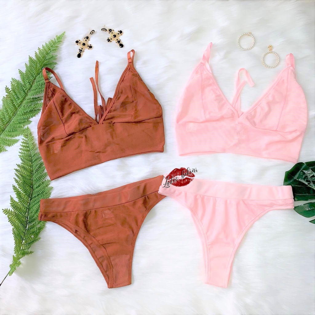 Lakie_bikini: Bộ Đồ Lót Ren Thêu Hoa Siêu Sexy Đan Dây Hông