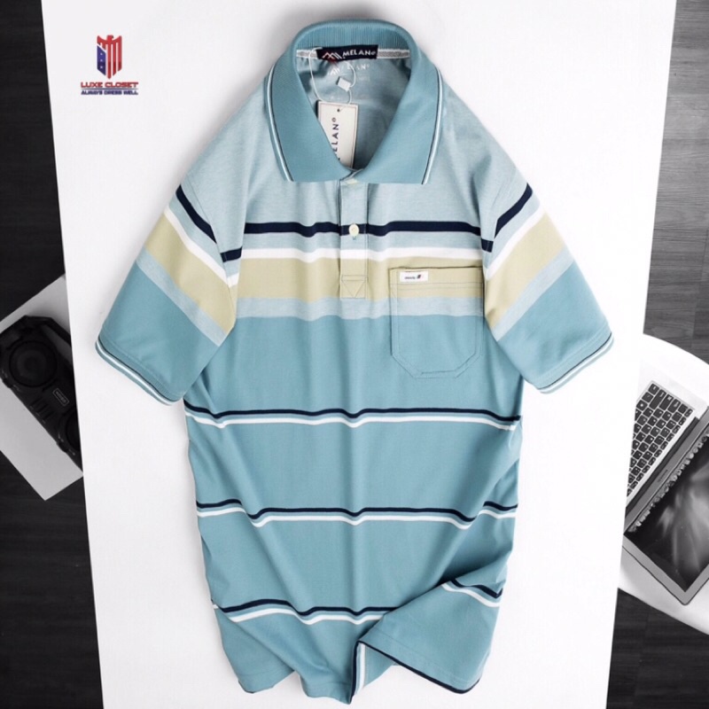 Áo Thun Nam Trung Niên Có Túi -Chất cotton mềm mịn ACT001