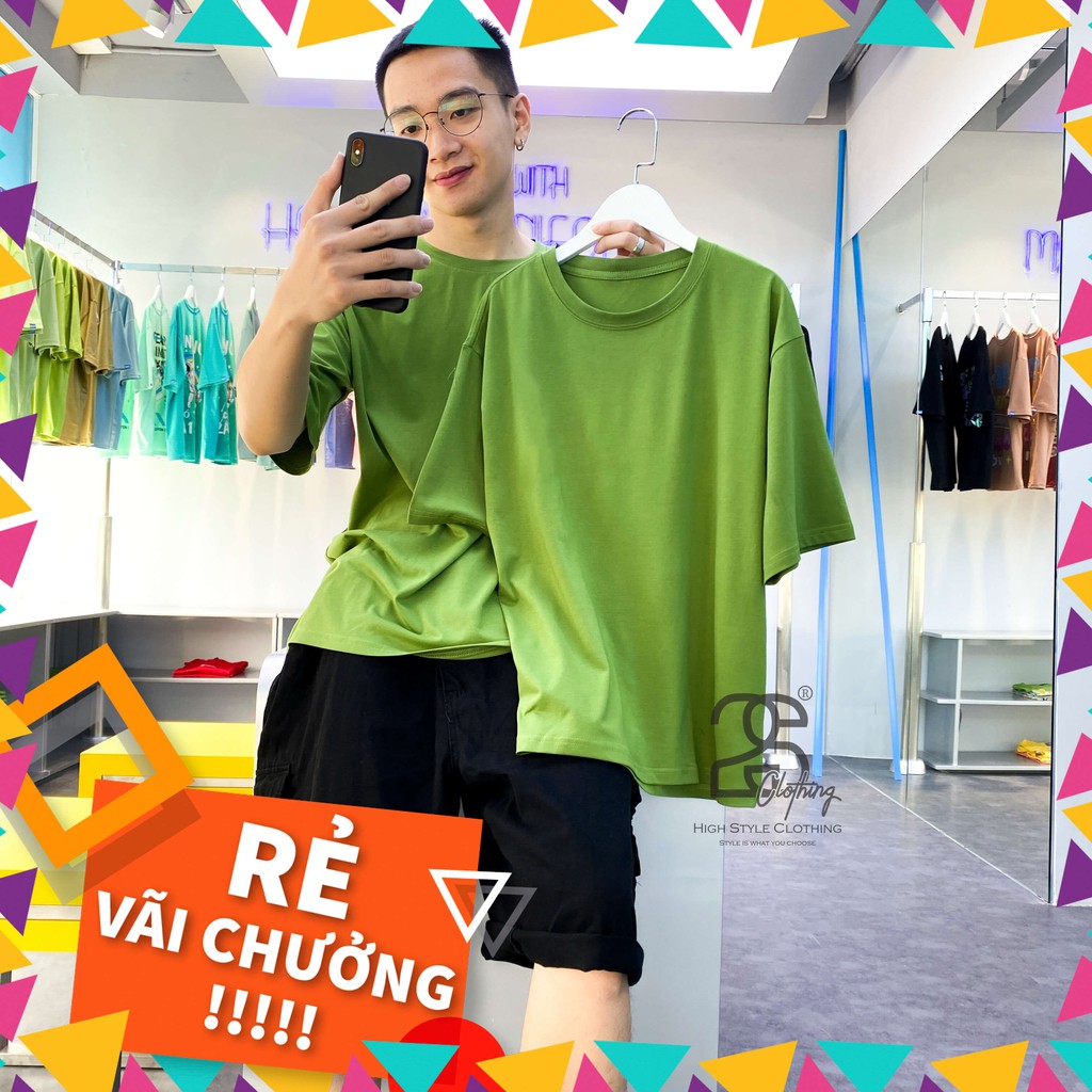 Áo Thun Unisex 2S Basic Tee Phông Trơn Nam Nữ Tay Lỡ Oversize Form Rộng 13 Màu Cao Cấp Đẹp | BigBuy360 - bigbuy360.vn