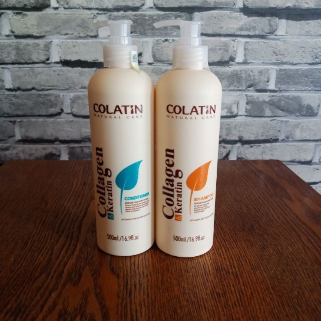DẦU GỘI XẢ COLATIN COLLAGEN KERATIN SIÊU MỀM MƯỢT CHO TÓC KHÔ HƯ TỔN 500ML