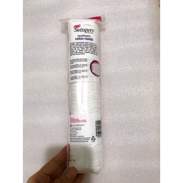 bông tẩy trang cao cấp Premium rounds cotton 100 miếng của Mỹ