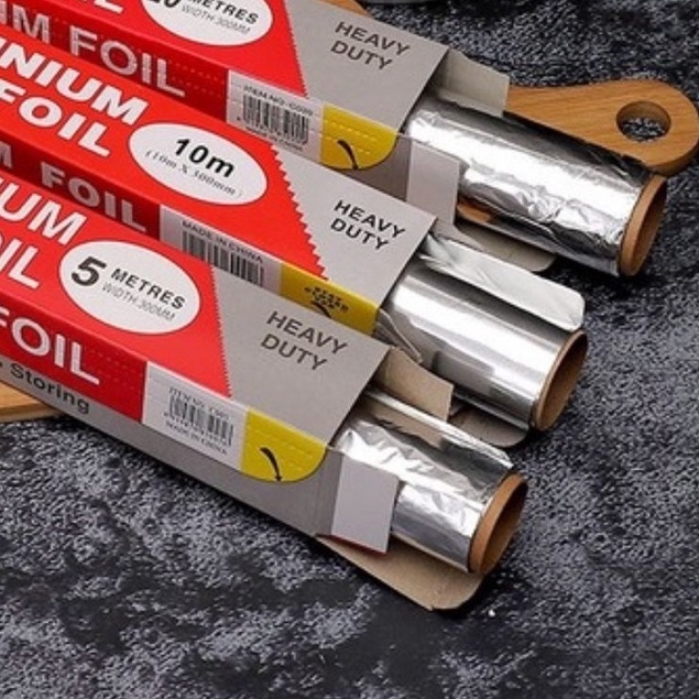 Cuộn giấy bạc nướng nhôm 5 mét KAULUS bọc thực phẩm dùng cho nồi chiên không dầu, lò nướng ❤️ 𝗚𝗜𝗔𝗗𝗨𝗡𝗚𝗛𝗔𝗡𝗢𝗜𝟯𝟵 ❤️