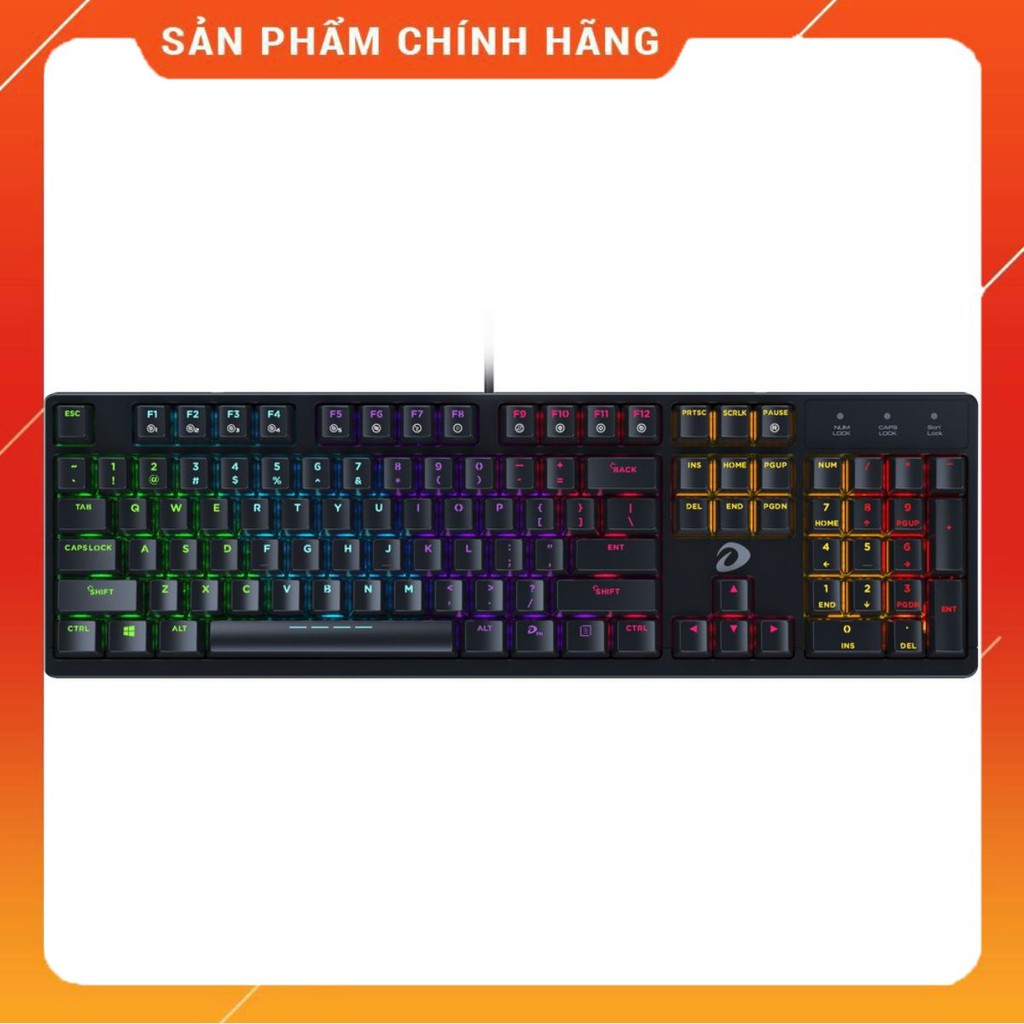 Bàn phím cơ Gaming DAREU EK1280s 104KEY (MULTI LED, Blue/ Brown/ Red D switch)