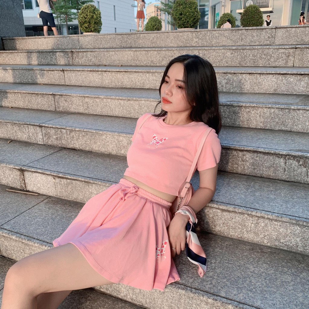 [Mã FATHANG5 giảm 10K đơn 50K] SET VÁY BUTTERFLY PINK BY NATTHYSTYLE | BigBuy360 - bigbuy360.vn