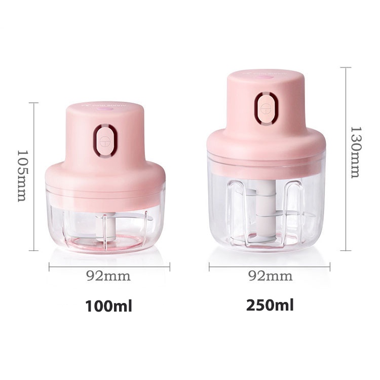 Máy xay mini sạc pin đa năng có cổng sạc usb, xay hành, tỏi, rau củ quả