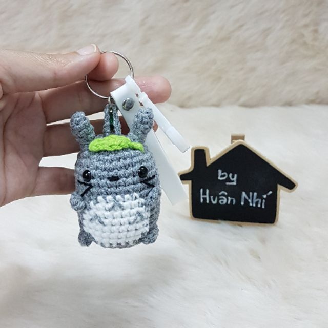 Móc khóa thú len handmade - Totoro