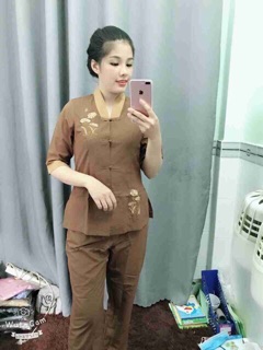 Bộ lam đi chùa, bộ phật tử cao cấp