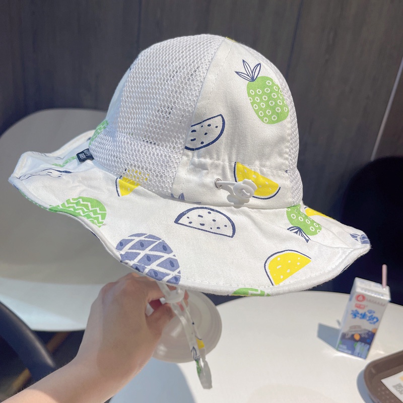 Nón Tai Bèo Phối Lưới Thoáng Khí Dễ Thương Thời Trang Mùa Hè Cho Bé Gái