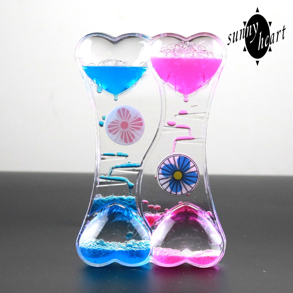 Đồng Hồ Cát Thủy Tinh Thiết Kế Hình Trái Tim Xinh Xắn