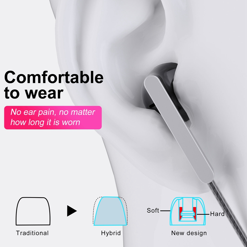 SUNTAIHO Quality Wired Earphone HIFI with microphone Universal 3.5mm L jack for oppo android iphone