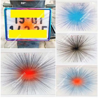Decal dán biển số xe máy giá 1 chiếc