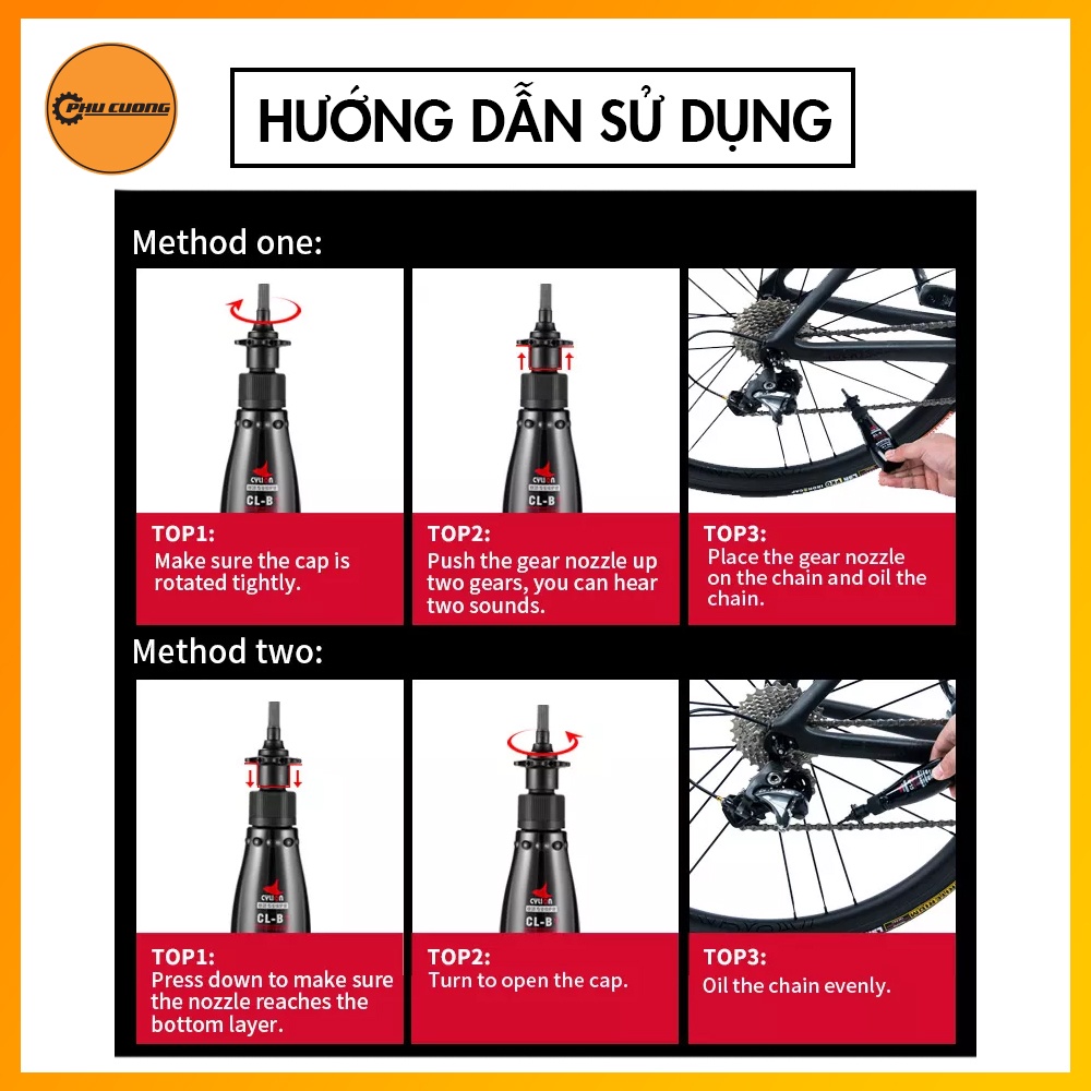 Dầu Tra Sên - Xích Cylion Ceramic Đen Cho Thời Tiết Ẩm, Bảo Vệ Sên Toàn Diện [ Wet Lube ]