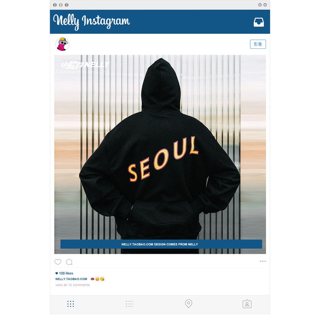 A95 Áo hoodie nam nữ nelly seoul | BigBuy360 - bigbuy360.vn
