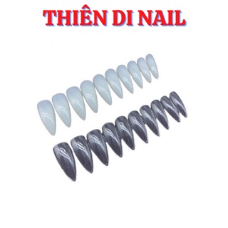 Móng up nhọn bầu dục, móng giả ovan Thiên Di Nail