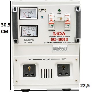 Ổn áp 1 pha LIOA DRI-5000 II SH-5000II DRII-5000II điện áp vào 50V - 250V siêu bền
