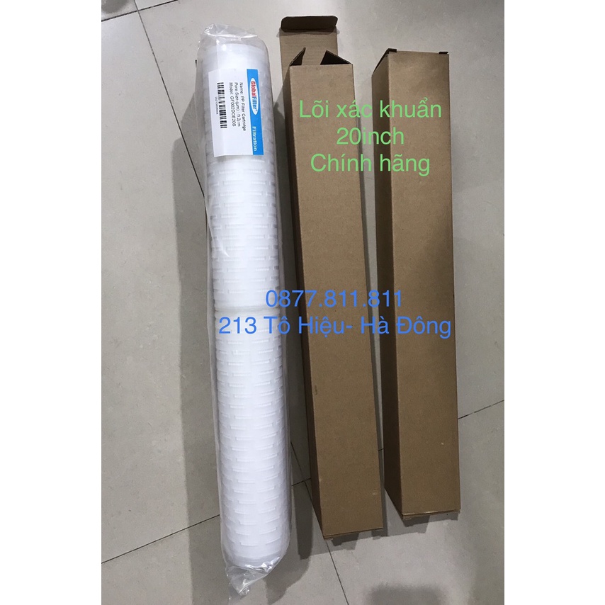 Lõi lọc xác khuẩn 20 inch - Dùng cho máy bán công nghiệp, cốc lọc thô đầu nguồn 20 inch