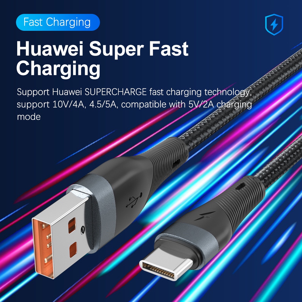 Dây cáp sạc nhanh Elough usb loại c 5a