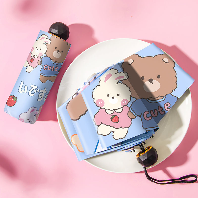 Dù bật đóng tự động mini chống tia cực tím dễ thương