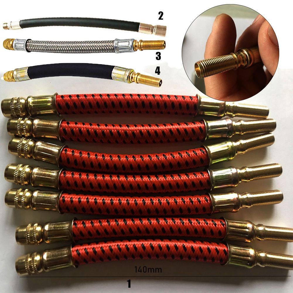 Đầu Nối Dài Vòi Bơm Bánh Xe Điện Bằng Thép Không Gỉ Và Silicone Chất Lượng Cao