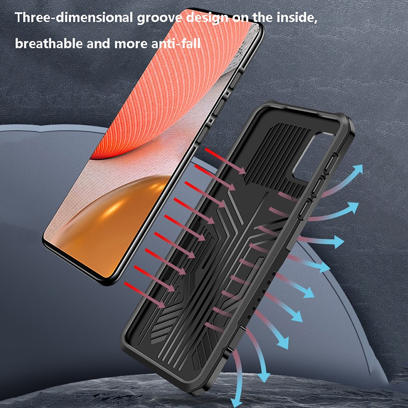 Ốp Điện Thoại Chống Vân Tay Có Giá Đỡ Từ Tính Cho Samsung Galaxy Note 20 Ultra Note20 Note10 Note 10 Pro 10 + 4g / 5g