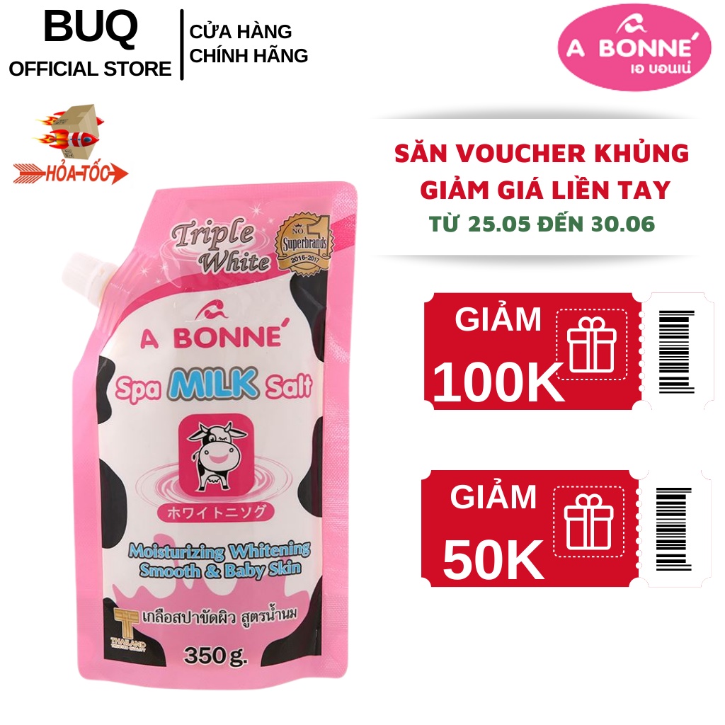 Muối Tắm Sữa Bò Tẩy Tế Bào Chết A Bonne Spa Milk Salt 350gr