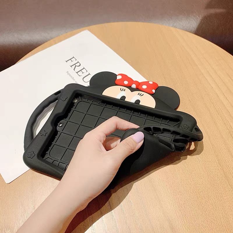 Ốp Máy Tính Bảng Silicon Chống Rơi Hình Minnie mickey Cho 2020 10.2 10.5 inch/iPad2/3/4/mini5 Ipad 5 6